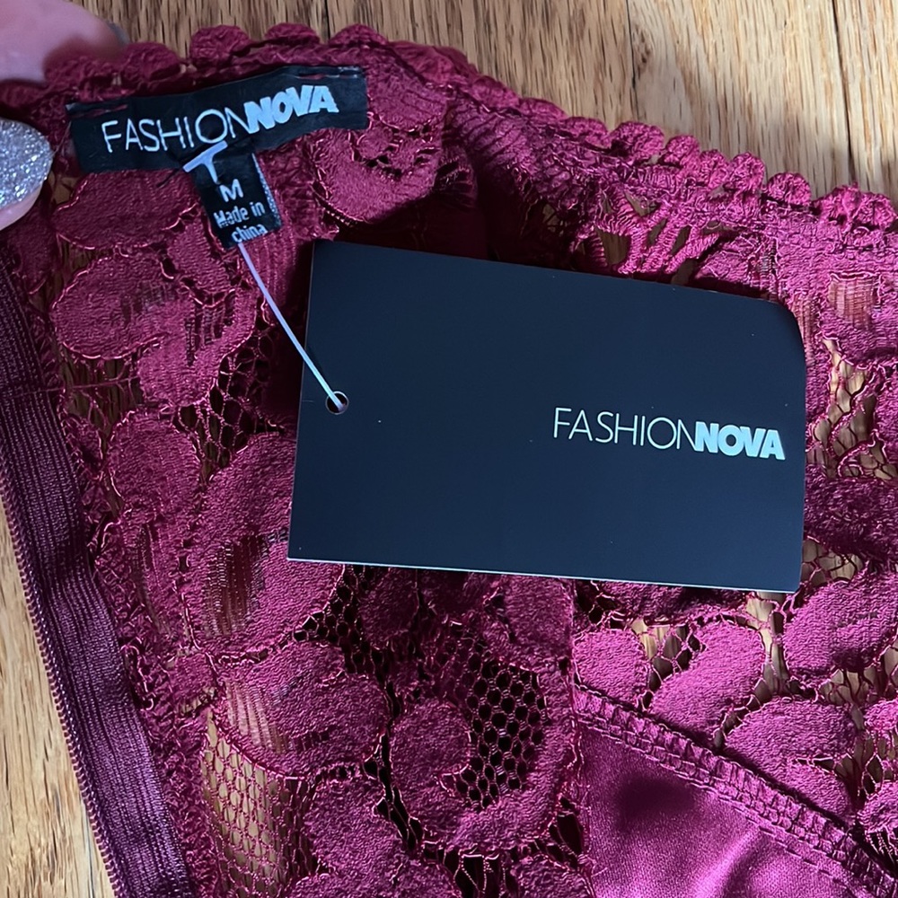 Fashion Nova Rosaleen Lace Midi Dress - Picture 10 of 14